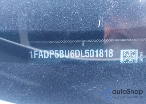 2013 Ford C-Max Hybrid Sel из США, поврежденный, VIN 1FADP5BU6DL501818